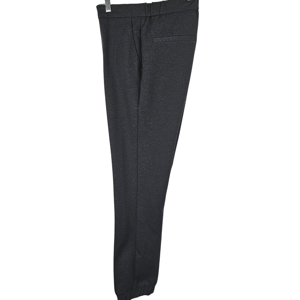Topman Jogger Trousers Mens‎ 32 S Charcoal Grey Textured Elastic Hem Slim Fit